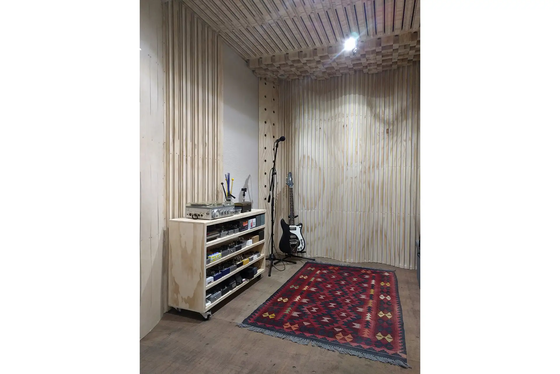 container studio recording mixing home diy acoustic panel